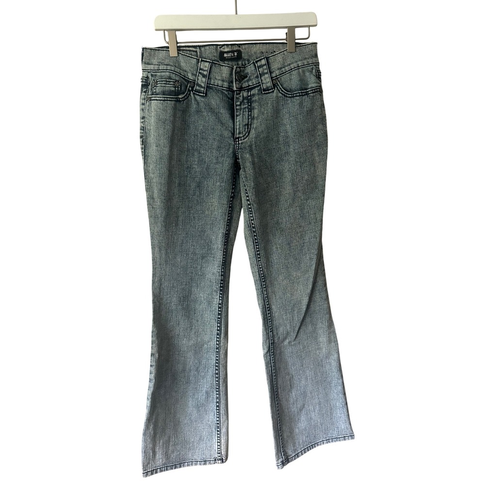 Allen B. by Allen Schwartz Y2K Acid Wash Flared Jeans Blue Size 6